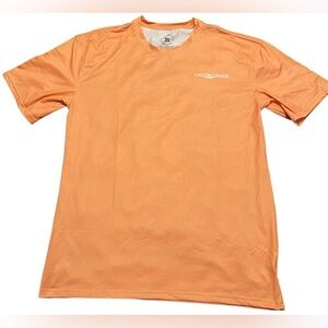 Over Under Short Sleeve Tropic Dog T-Shirt- Orange